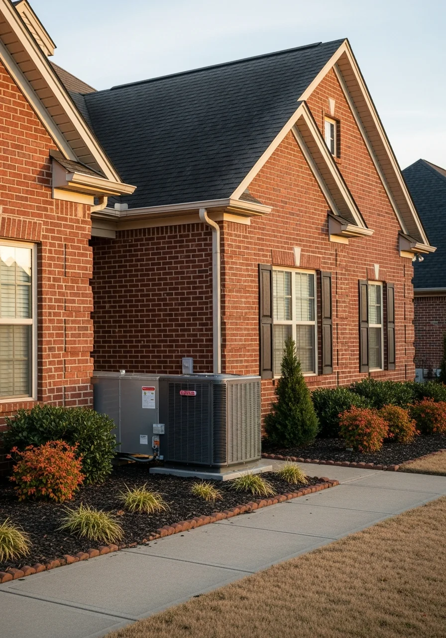 Close-up of a Talladega property showing home exterior and landscaping in natural daylight.